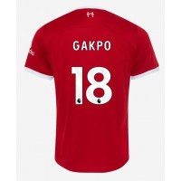 Camiseta Liverpool Cody Gakpo #18 Primera Equipación 2023-24 manga corta